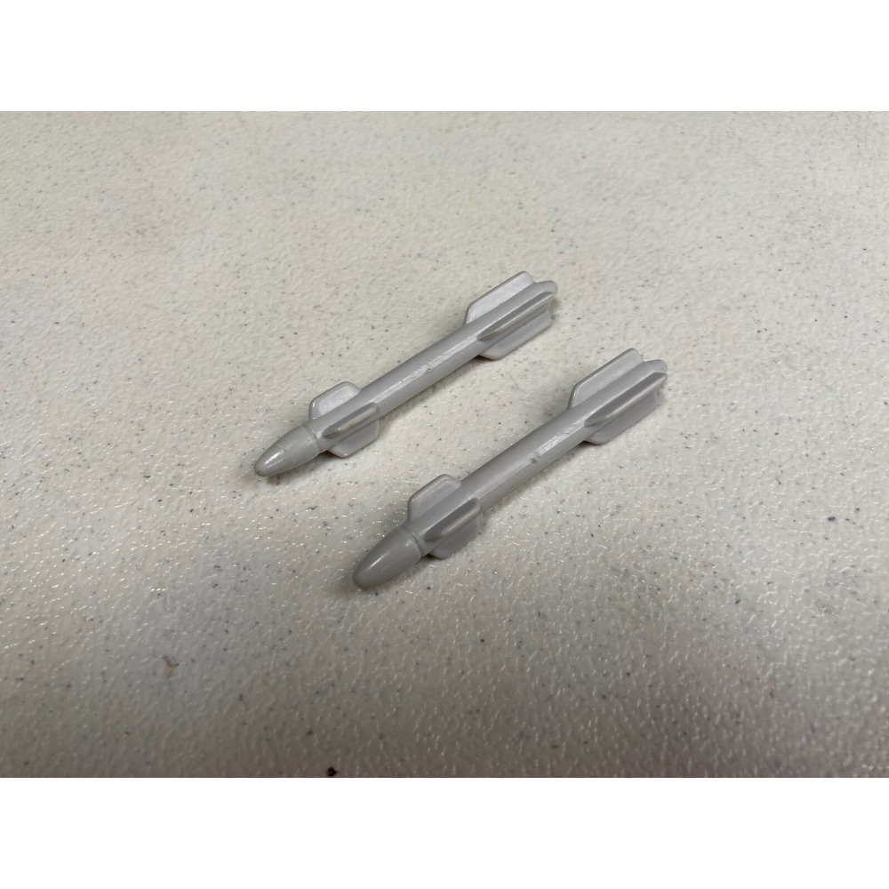 Vintage GI Joe 1984 Killer WHALE Missile Lot of 2 Original ARAH Hasbro Grey